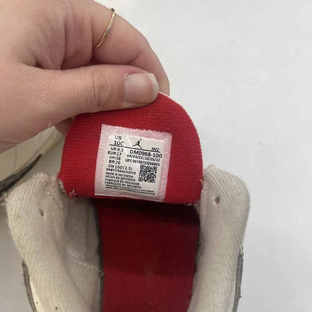 Jordan 3 White Cement Reimagined Shoes Toddler 10C DM0968-100 Box